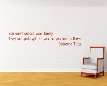 You don't Choose Quotes Wall  Art Stickers